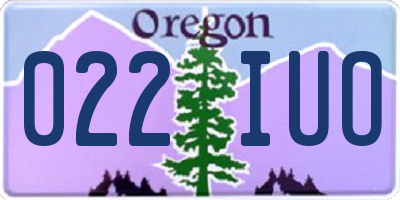 OR license plate 022IUO