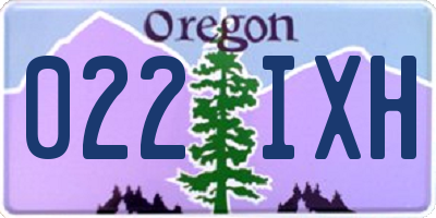 OR license plate 022IXH