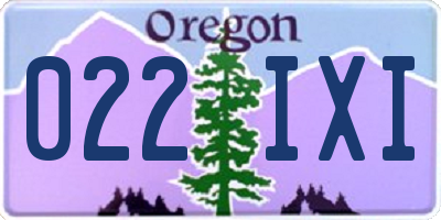 OR license plate 022IXI