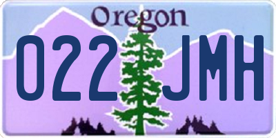 OR license plate 022JMH