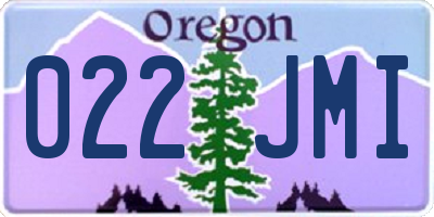 OR license plate 022JMI