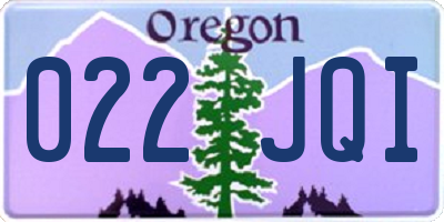 OR license plate 022JQI
