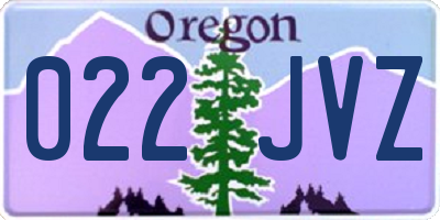 OR license plate 022JVZ