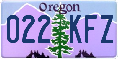 OR license plate 022KFZ