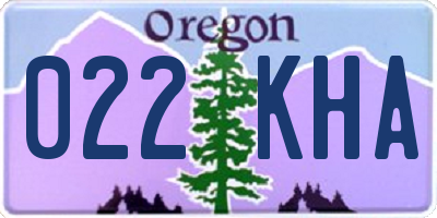 OR license plate 022KHA