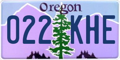 OR license plate 022KHE