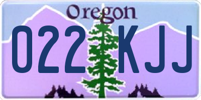 OR license plate 022KJJ
