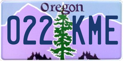 OR license plate 022KME
