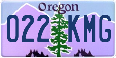 OR license plate 022KMG
