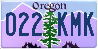 OR license plate 022KMK