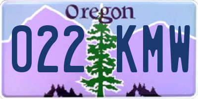 OR license plate 022KMW