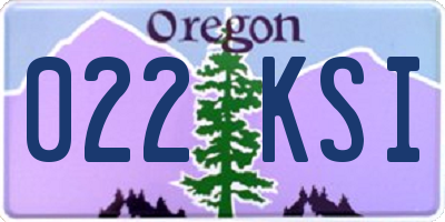 OR license plate 022KSI