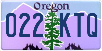 OR license plate 022KTQ