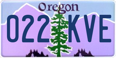 OR license plate 022KVE