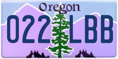 OR license plate 022LBB
