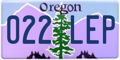 OR license plate 022LEP