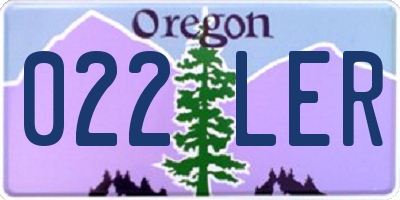 OR license plate 022LER