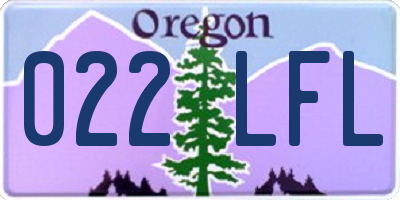 OR license plate 022LFL