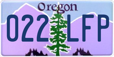 OR license plate 022LFP