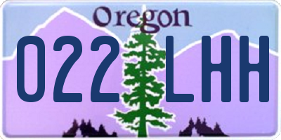 OR license plate 022LHH
