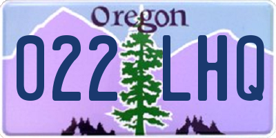 OR license plate 022LHQ
