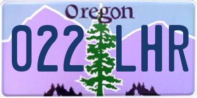 OR license plate 022LHR