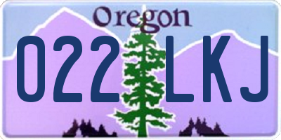 OR license plate 022LKJ