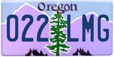 OR license plate 022LMG