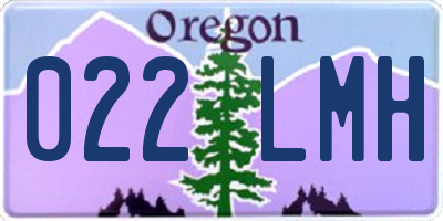 OR license plate 022LMH