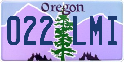 OR license plate 022LMI