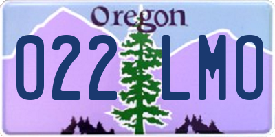 OR license plate 022LMO
