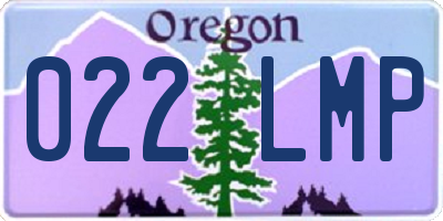 OR license plate 022LMP