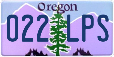 OR license plate 022LPS