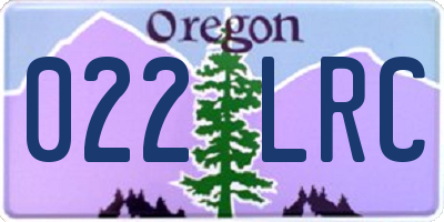 OR license plate 022LRC