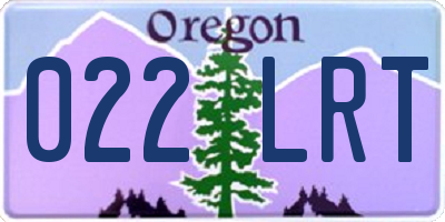OR license plate 022LRT