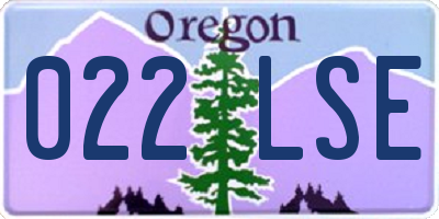 OR license plate 022LSE