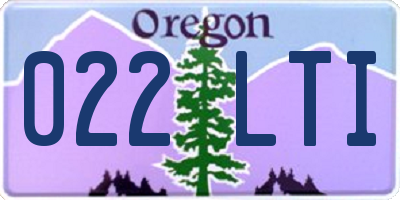 OR license plate 022LTI