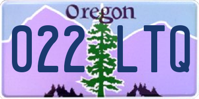 OR license plate 022LTQ