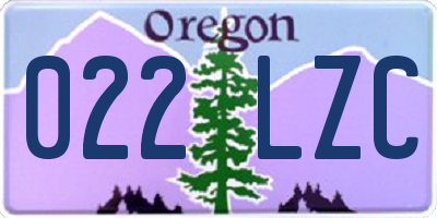 OR license plate 022LZC