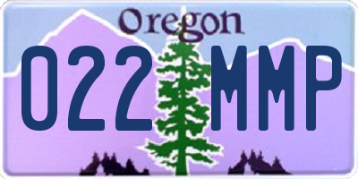 OR license plate 022MMP