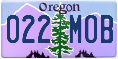 OR license plate 022MOB