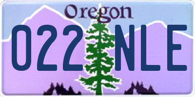 OR license plate 022NLE