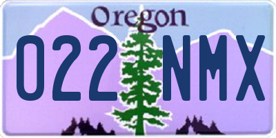 OR license plate 022NMX