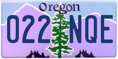 OR license plate 022NQE