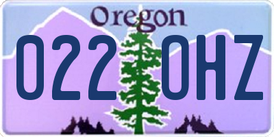 OR license plate 022OHZ