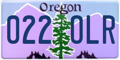 OR license plate 022OLR