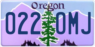 OR license plate 022OMJ