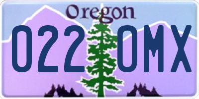 OR license plate 022OMX