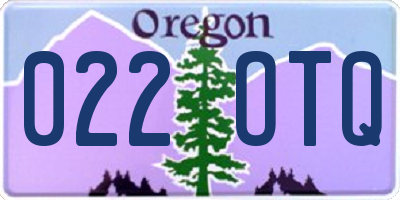 OR license plate 022OTQ