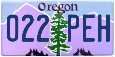 OR license plate 022PEH